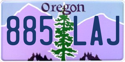 OR license plate 885LAJ