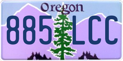 OR license plate 885LCC