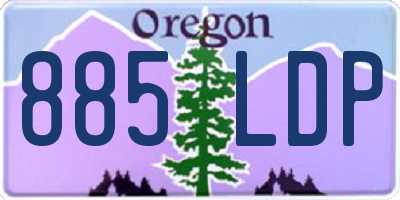 OR license plate 885LDP