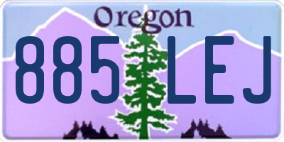 OR license plate 885LEJ