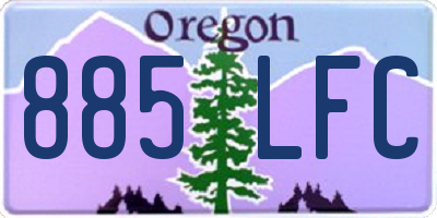 OR license plate 885LFC