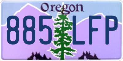 OR license plate 885LFP