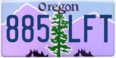 OR license plate 885LFT