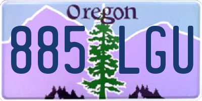 OR license plate 885LGU
