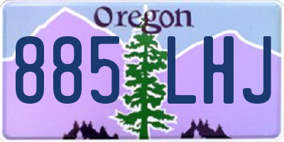 OR license plate 885LHJ