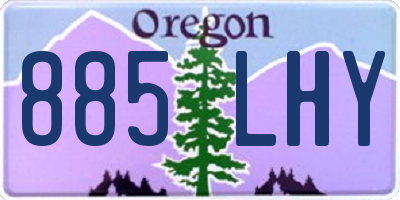OR license plate 885LHY