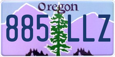 OR license plate 885LLZ