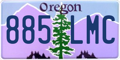 OR license plate 885LMC