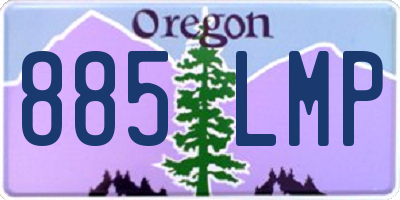 OR license plate 885LMP