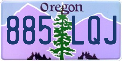 OR license plate 885LQJ