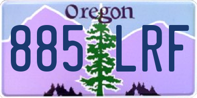 OR license plate 885LRF