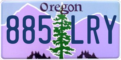 OR license plate 885LRY