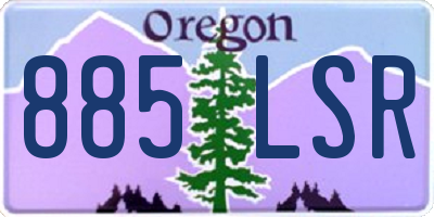 OR license plate 885LSR