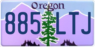 OR license plate 885LTJ