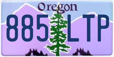 OR license plate 885LTP