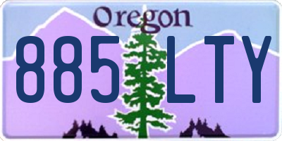 OR license plate 885LTY