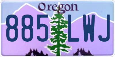 OR license plate 885LWJ