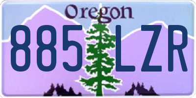 OR license plate 885LZR