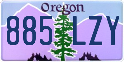 OR license plate 885LZY