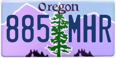 OR license plate 885MHR