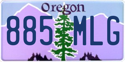 OR license plate 885MLG