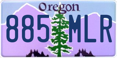 OR license plate 885MLR