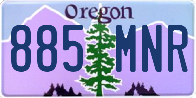 OR license plate 885MNR