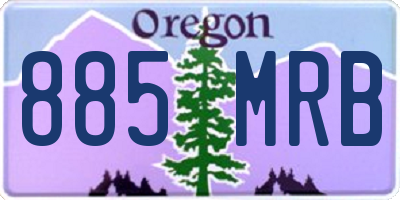 OR license plate 885MRB