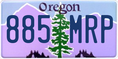 OR license plate 885MRP