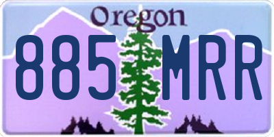 OR license plate 885MRR