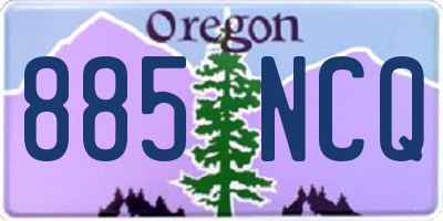 OR license plate 885NCQ