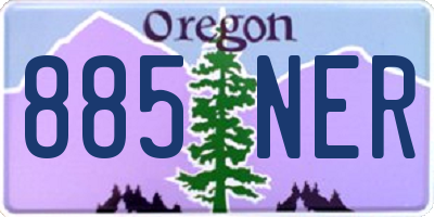 OR license plate 885NER