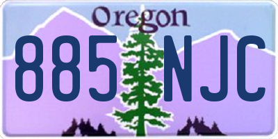 OR license plate 885NJC