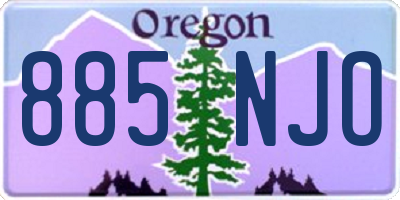 OR license plate 885NJO