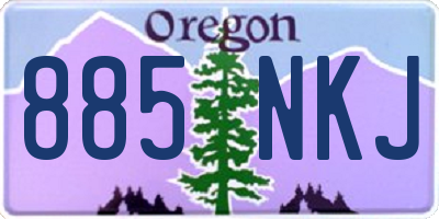 OR license plate 885NKJ
