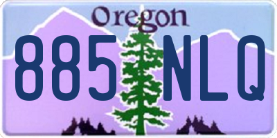 OR license plate 885NLQ