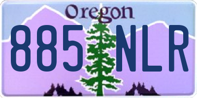 OR license plate 885NLR