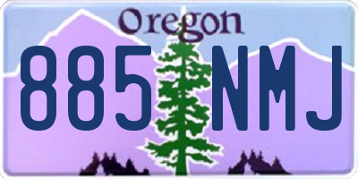 OR license plate 885NMJ