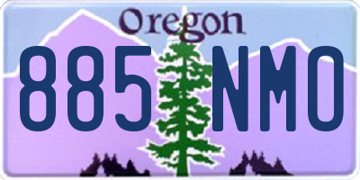 OR license plate 885NMO