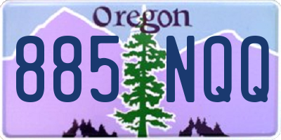 OR license plate 885NQQ