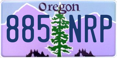 OR license plate 885NRP