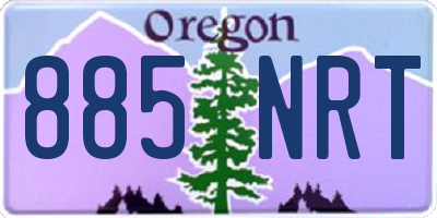 OR license plate 885NRT