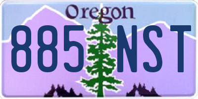 OR license plate 885NST