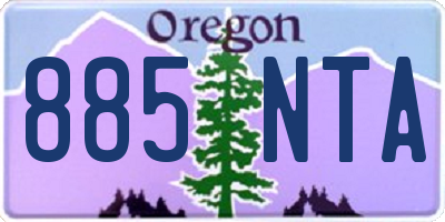 OR license plate 885NTA