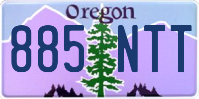 OR license plate 885NTT