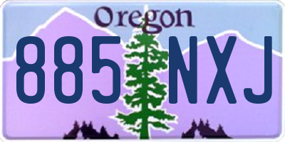 OR license plate 885NXJ