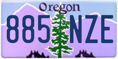 OR license plate 885NZE