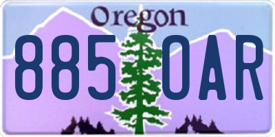 OR license plate 885OAR