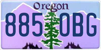 OR license plate 885OBG