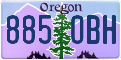 OR license plate 885OBH